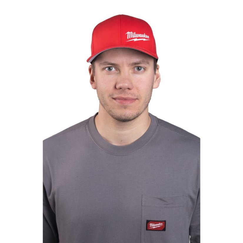 Milwaukee BCS RD LXL baseballová kšiltovka červená L/XL 4932493100
