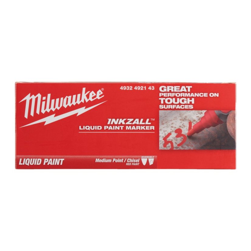 Milwaukee INKZALL tekutý značkovač červený 4932492143