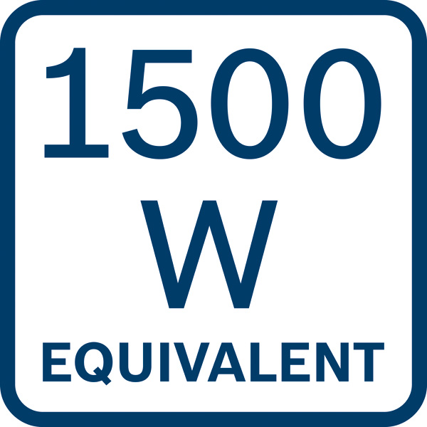 Ekvivalent 1500 wattů.