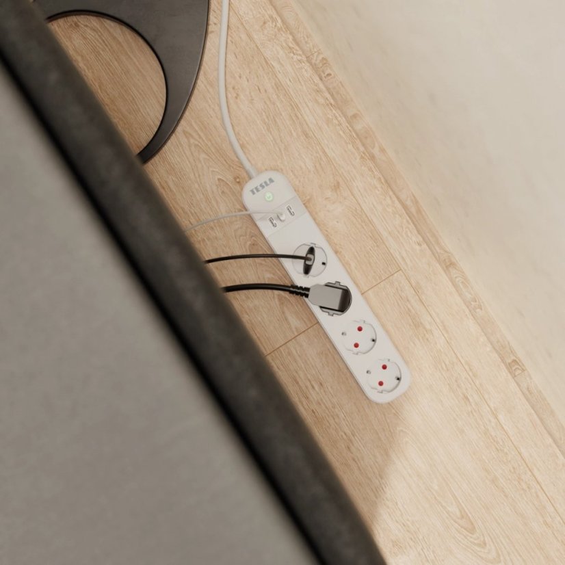 TESLA Smart Power Strip PS300 chytrá prodlužovačka 4x zásuvka 3x USB