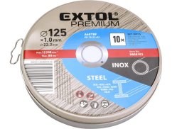 EXTOL PREMIUM 8808103 kotouč řezný na ocel/nerez, 10ks, O 125x1,0x22,2mm