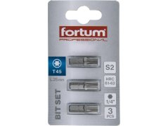 FORTUM 4741445 hrot TORX, sada 3ks, T 45x25mm, S2