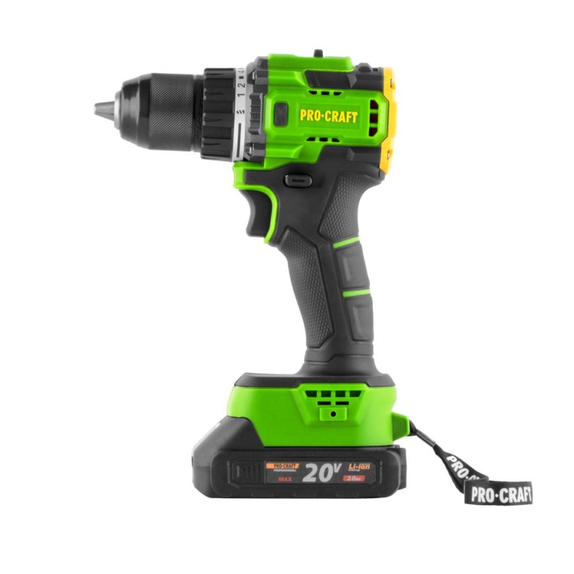 Procraft PA18LiH-1B-C aku vrtací šroubovák 20 V 1x2Ah + BS-37 sada bitů
