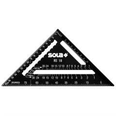 SOLA 56160101 RS 18 tesařský úhelník 18cm černý s povrchovou úpravou