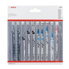 Bosch 10 dílná sada pilových plátků Basic Wood+Metal 2607011171