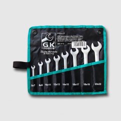 GK TOOLS P16041/P  sada plochých klíčů 6-22 mm 8 dílů mat.chrom-obal