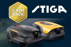 Akce Stiga Vista Cashback na robotické sekačky