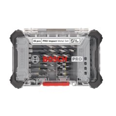 Bosch 35 dílná sada šroubovacích bitů a vrtáků do kovu PRO Impact MetalSet 2608521U81