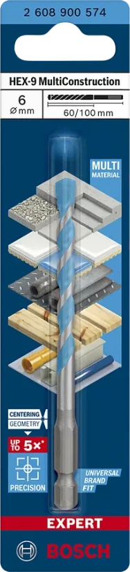 Bosch vrták EXPERT HEX-9 Multi Construction,  5 × 50 × 100 mm 2608902252