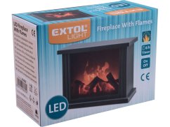 EXTOL LIGHT 43400 krb s plápolajícím ohněm LED