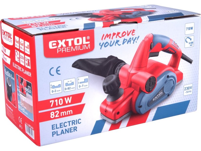 EXTOL PREMIUM 8893404 hoblík elektrický, 710W