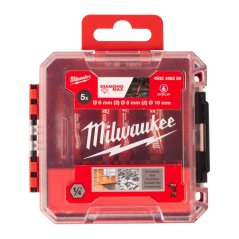 Milwaukee sada diamantových vrtáků pro suché/mokré vrtání 6-10mm DIAMOND PLUS™ 5 ks 4932498299
