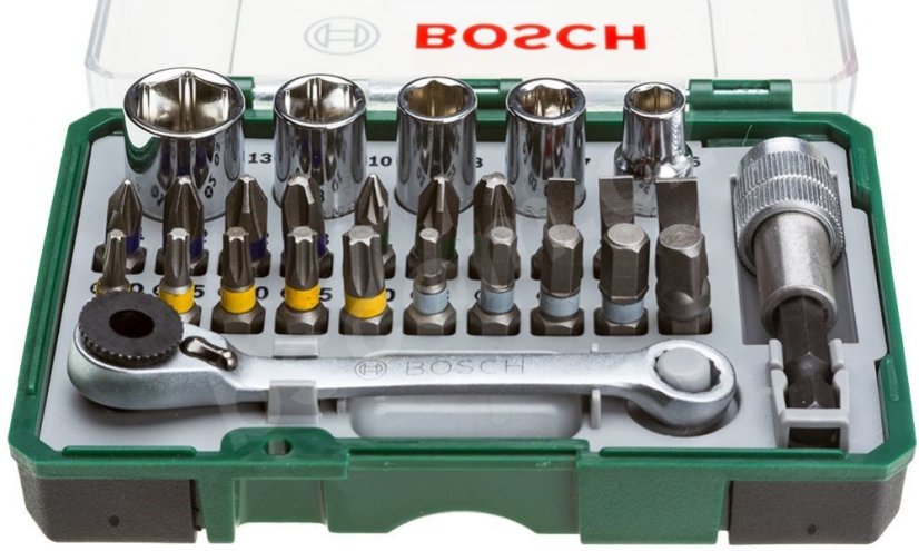 Bosch sada 27 kusů šroubovacích nástavců s ráčnou