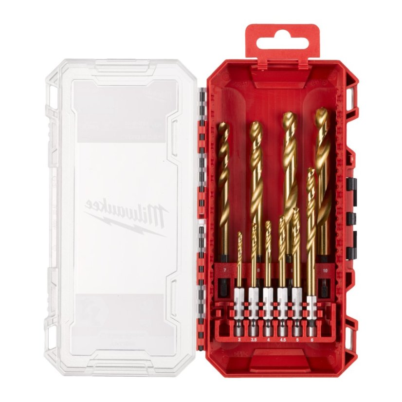 Milwaukee Vrtáky do kovu RED HEX - SHOCKWAVE™ HSS-G TiN 4932493865