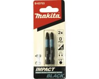 Makita B-63753 torzní bit 1/4" Impact Black PZ2, 50mm 2 ks