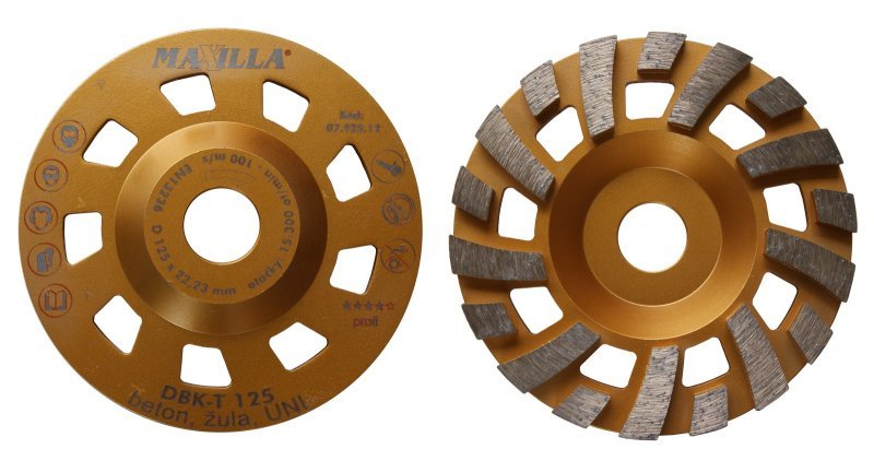 Maxilla brusný diamantový kotouč DBK-T, 125 mm