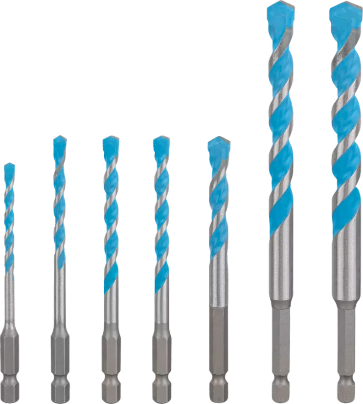 Bosch 7 dílná sada vrtáků EXPERT HEX-9 MultiConstruction 4/5/6/8/10/12 mm