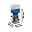 Bosch GLF 18V-8 aku horní fréza 18V bez aku 06016C6020