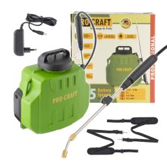Procraft AS5 aku postřikovač 12 V 2Ah 5l