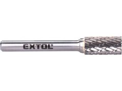 EXTOL INDUSTRIAL 8703714 fréza karbidová, válcová s čelním ozubením, pr.10x20mm/stopka 6mm,sek střední (double-cut)