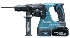 Makita DHR243RTJ aku kombinované kladivo SDS-Plus Li-ion LXT 18V 2x5 Ah Makpac