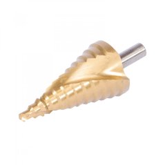XTline XT35545 vrták stupňovitý spirál.drážka HSS TiN 10-45mm krok 5