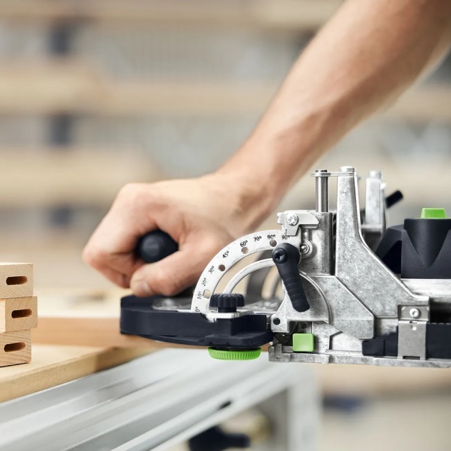 Festool 578120 DFC 500 E-Basic aku frézka 18 V na kolíkovací otvory Domino