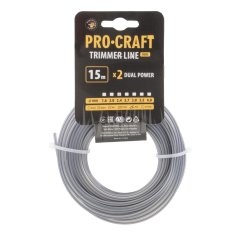 Procraft KV/J-2.4/15 struna žací s výstuhou 2.7mm 15m čtverec