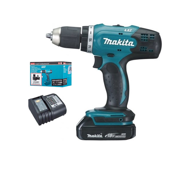 Makita DDF453SYX5 aku vrtací šroubovák Li-ion LXT 18V/1,5Ah