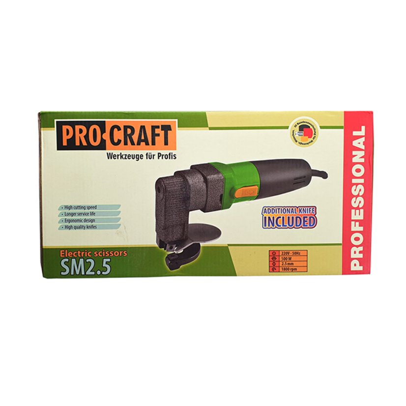Procraft SM2,5 nůžky na plech elektrické