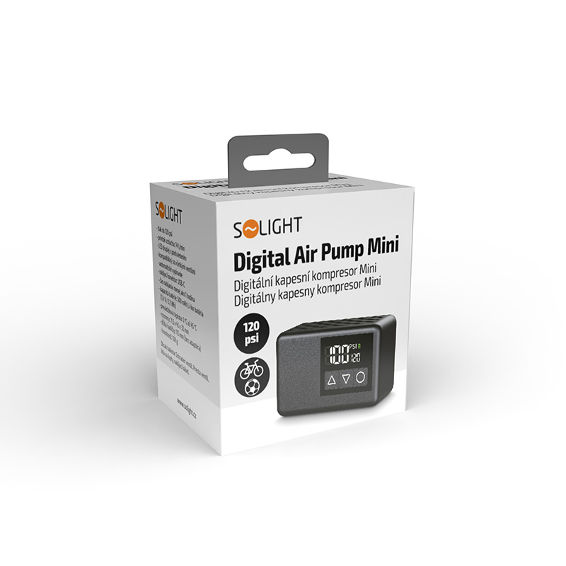 Solight PAP02 digitální kapesní kompresor mini