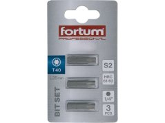 FORTUM 4741440 hrot TORX, sada 3ks, T 40x25mm, S2