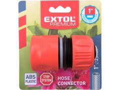 EXTOL PREMIUM 8876504 rychlospojka na hadici 1"systém, STOP ventil, ABS