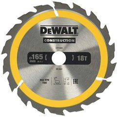 DeWALT DT1933 pilový kotouč 165x20mm, 18 zubů pro rychlé řezy