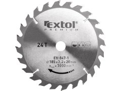 Extol Premium pilový kotouč s SK plátky, 185x2,2x20mm, 24T