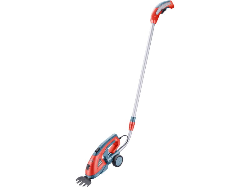 Extol Premium aku nůžky na trávu a živé ploty, s teleskopickou násadou, 7,2V Li-ion, 1,5Ah