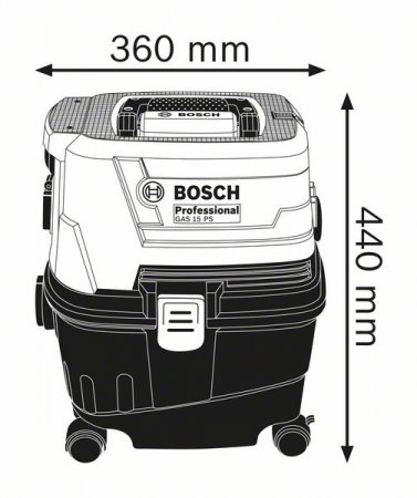 Bosch GAS 15 profi průmyslový vysavač