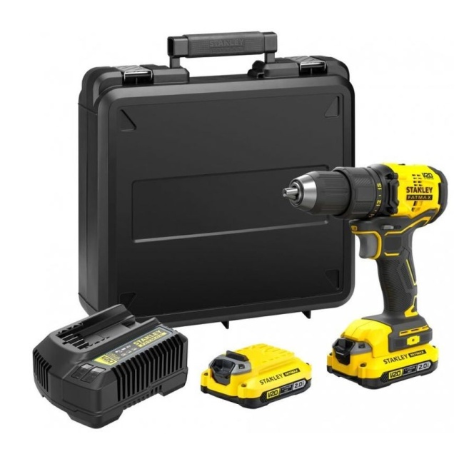 STANLEY FatMax SFMCD710D2K aku vrtací šroubovák 18 V V20 2x2Ah