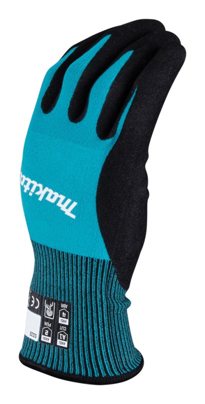 Makita P-84682 rukavice pracovní pletené basic, nitril, velikost M/8