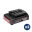Bosch GSR 18V-45 aku vrtací šroubovák 18 V 2x2Ah + 63 dílná sada příslušenstvíí 0615A5007X