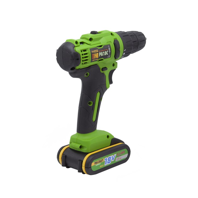 Procraft PA18C aku šroubovák 18V 2x1,5Ah