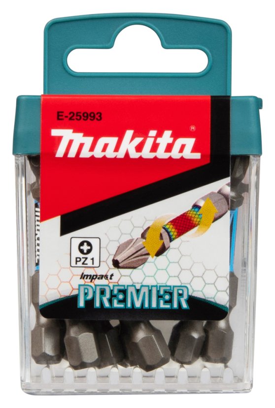 Makita E-25993 torzní bit PZ1 Impact Premier (E-form) 50mm 10 ks