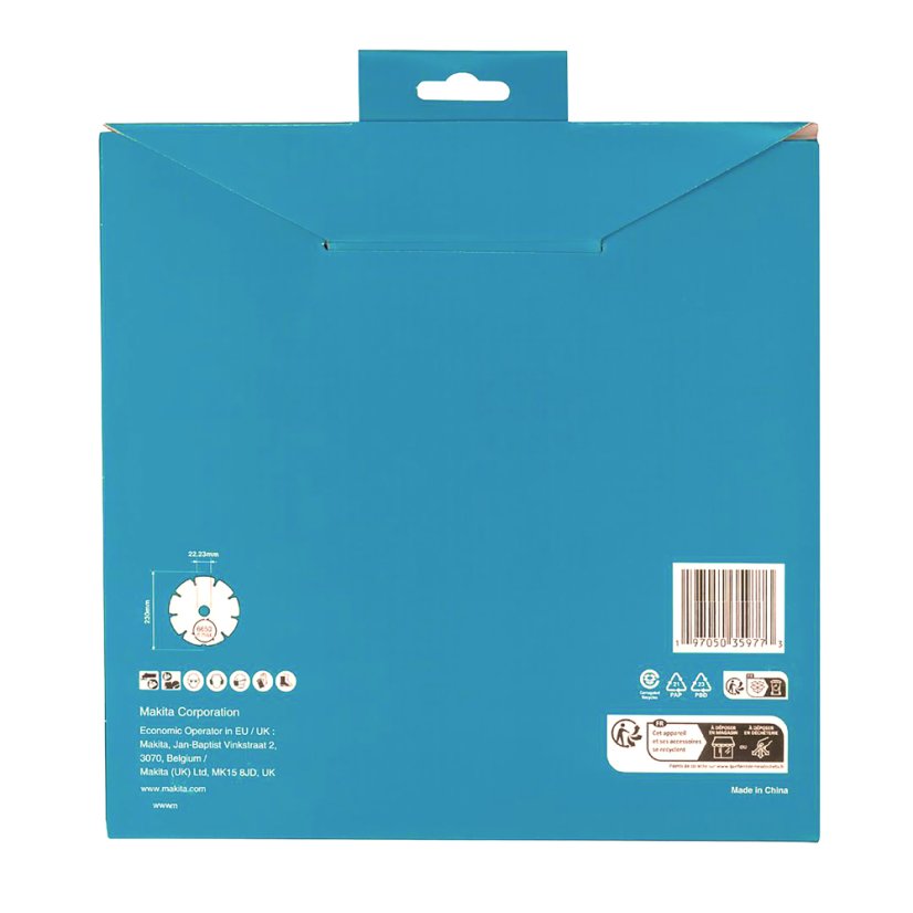 Makita D-80117 230x22.23mm kotouč řezný diamantový segmentový