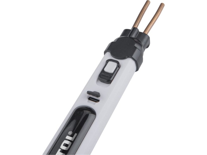 EXTOL PREMIUM svářečka sponkovací na plasty aku, USB nabíjení
