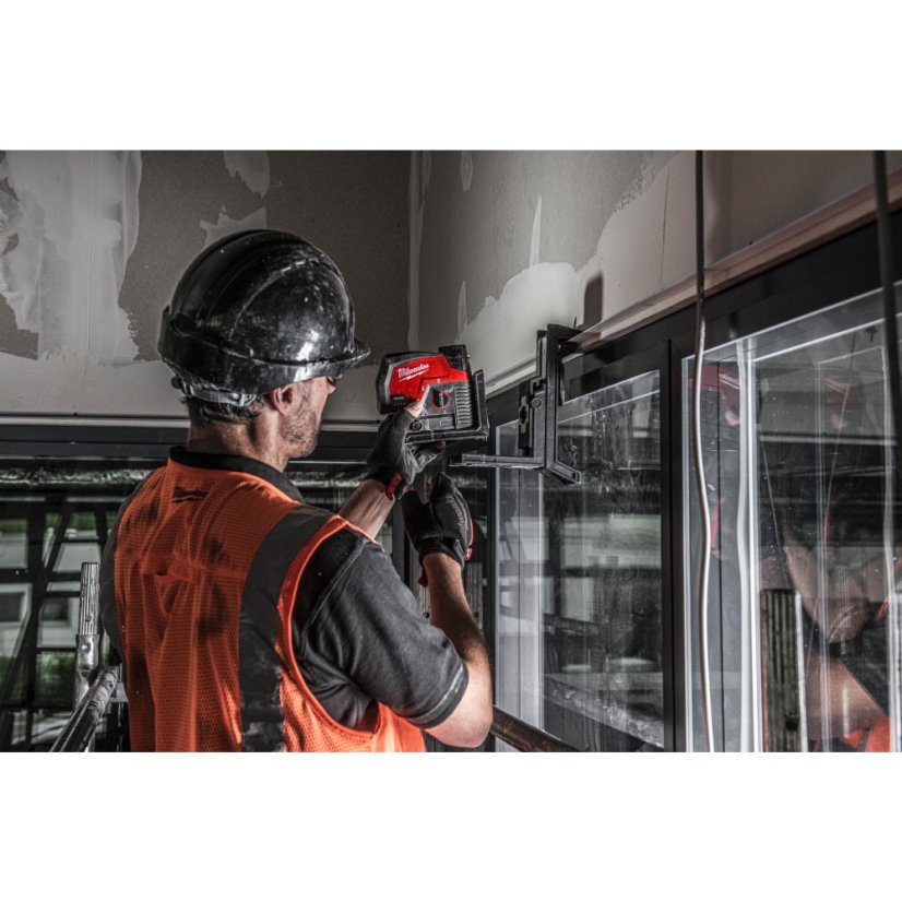 Milwaukee M12 CLLP-301C zelený kombinovaný křížový liniovo-bodový laser 1x 3Ah 4933478100