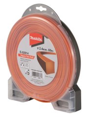 Makita E-02814 struna nylonová Pro 2,4mm, 69m, žlutá, hranatá = old369224796