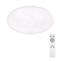 Solight WO763 LED stropní světlo Star, kulaté, 24W,1440lm, dálkové ovládání, 37cm