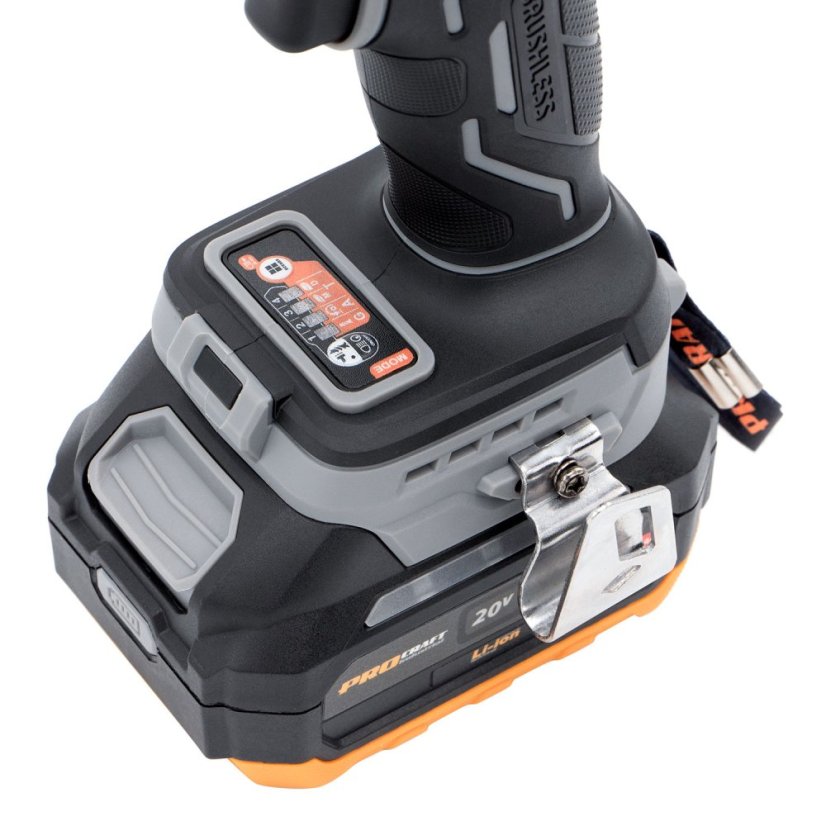 Procraft Industrial ID20A-1b aku rázový utahovák 1/4" 180 Nm 20 V 1x4Ah