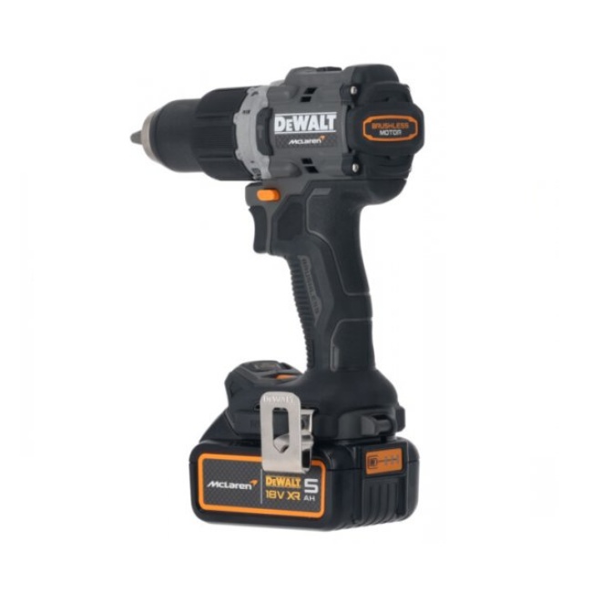 Dewalt DCD85MP2T aku příklepová vrtačka edice McLaren 18V 2x5Ah