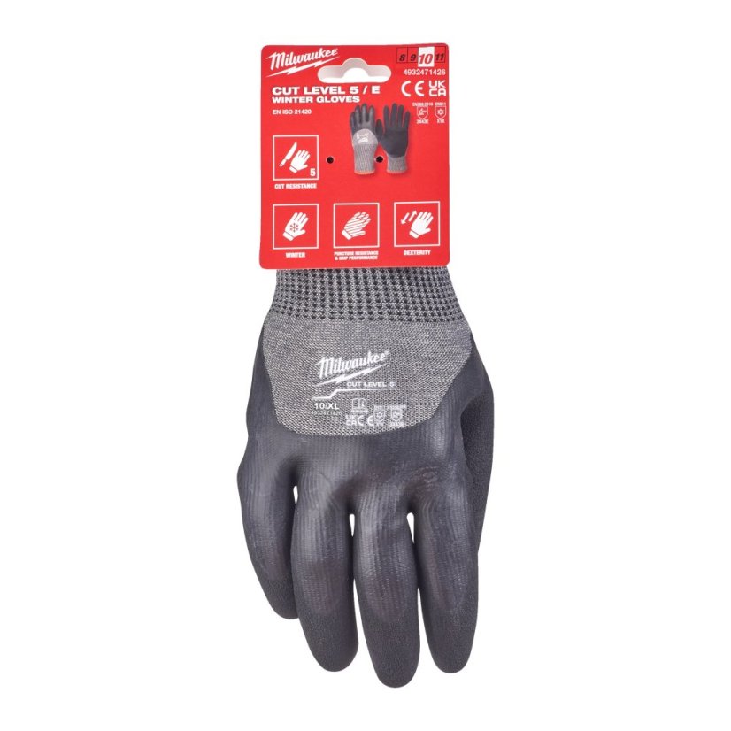 Milwaukee rukavice vel. 10 XL s třídou ochrany proti proříznutí E 4932471426